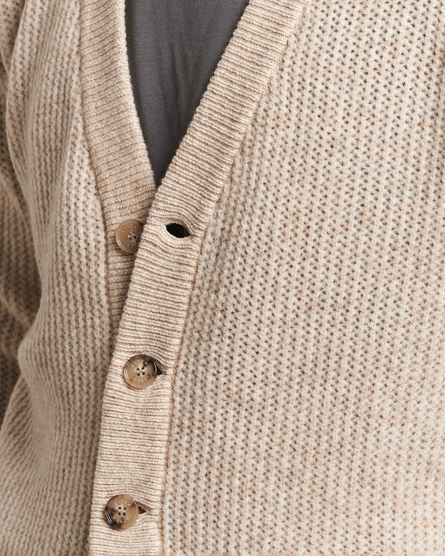 Homme | Pulls Et Tricots | Altea | Soft Rib Stich Cardigan Cream