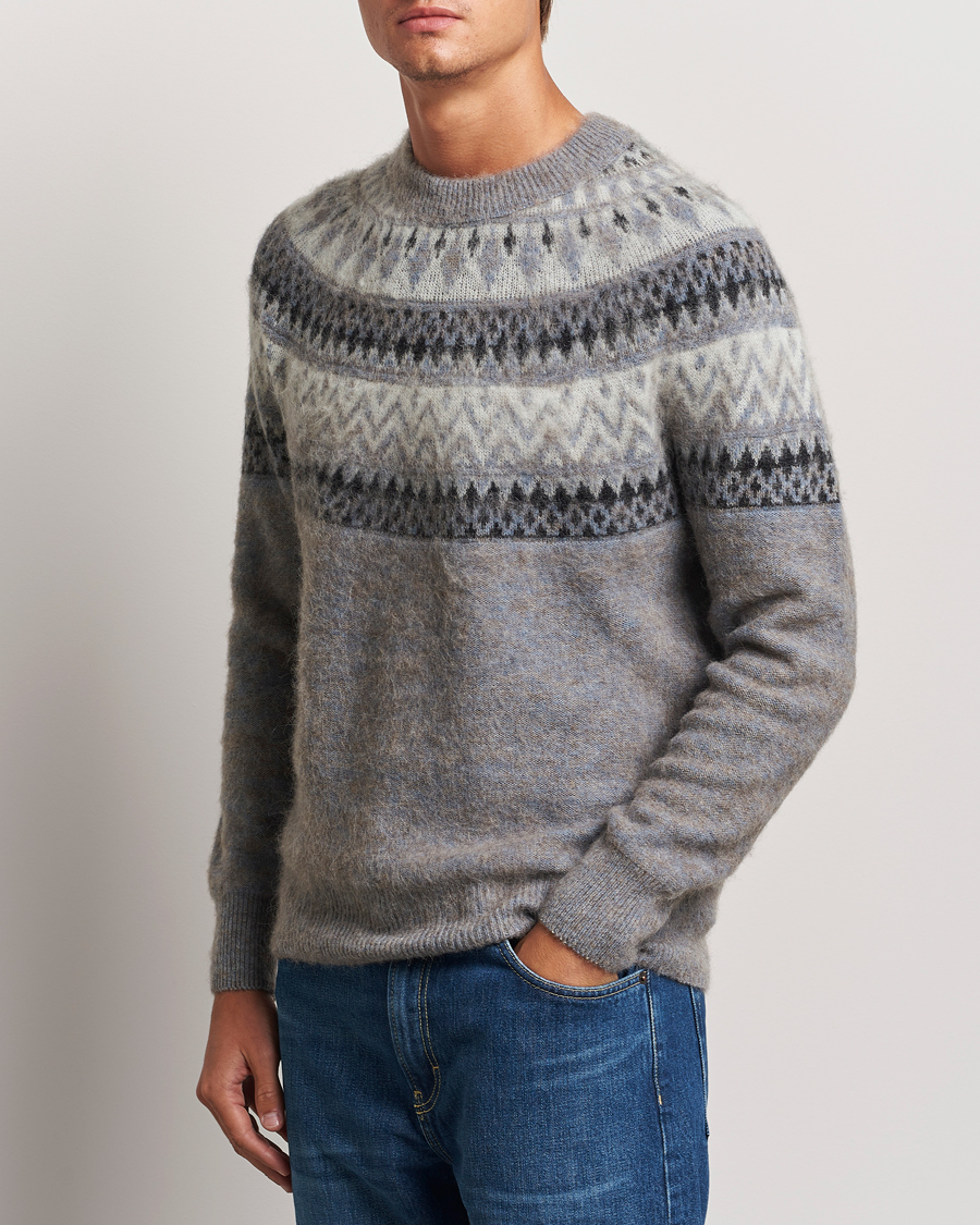 Homme | Pulls Et Tricots | Altea | Wool/Cashmere Norwegian Sweater Grey