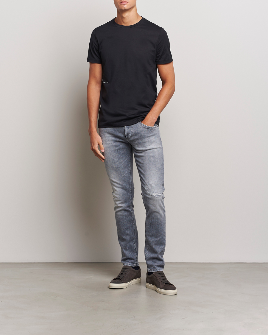 Homme | Jeans | Dondup | George Light Distressed Jeans Light Grey
