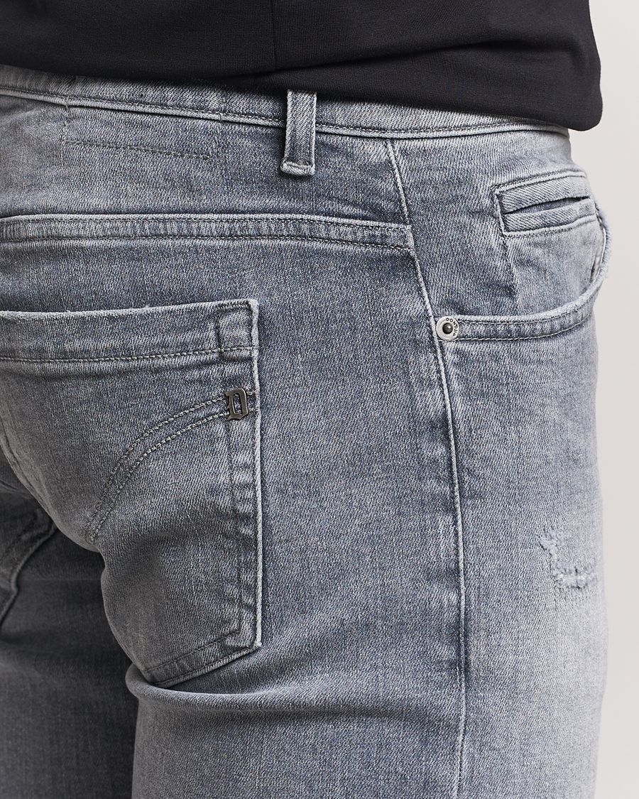 Homme | Jeans | Dondup | George Light Distressed Jeans Light Grey