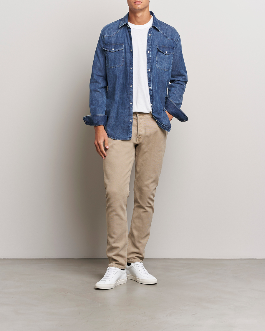 Homme | Pantalons | Dondup | Icon 5-Pocket Pants Sand