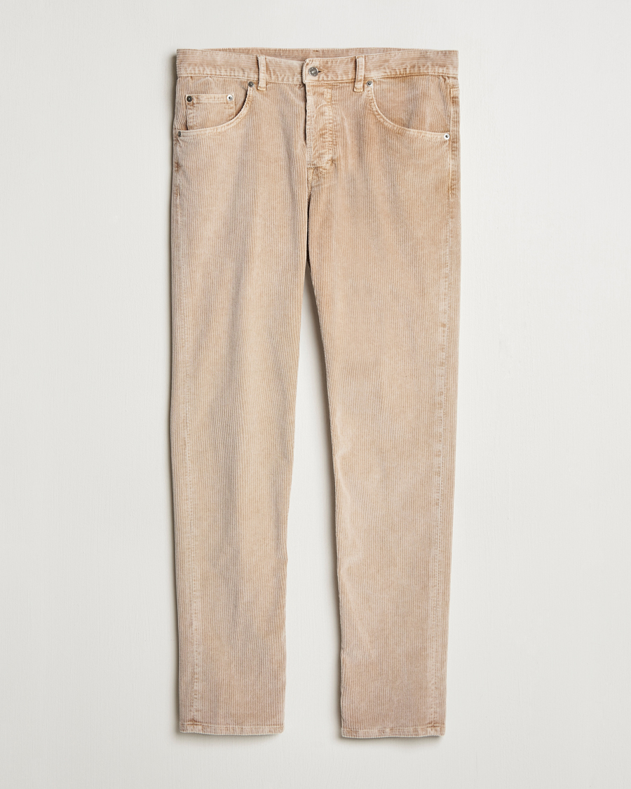 Homme | Pantalons | Dondup | Icon Corduroy Trousers Light Beige