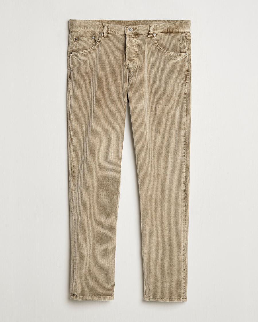 Homme | Pantalons | Dondup | Icon Corduroy Trousers Khaki