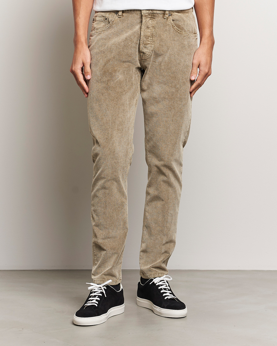 Homme | Pantalons | Dondup | Icon Corduroy Trousers Khaki