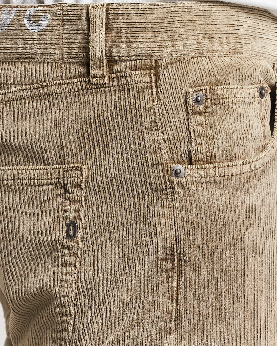 Homme | Pantalons | Dondup | Icon Corduroy Trousers Khaki