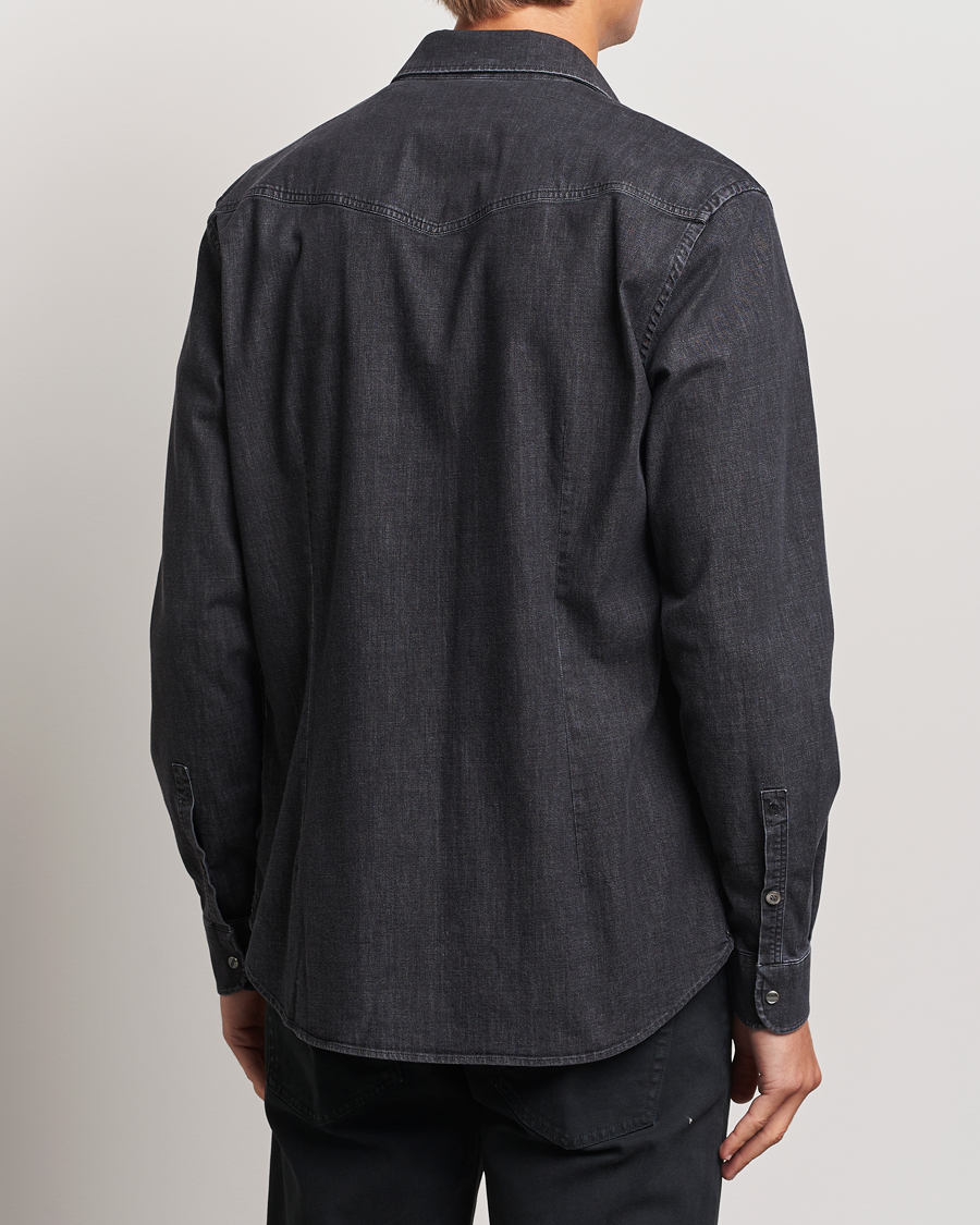 Homme | Chemises | Dondup | Slim Fit Denim Shirt Washed Black