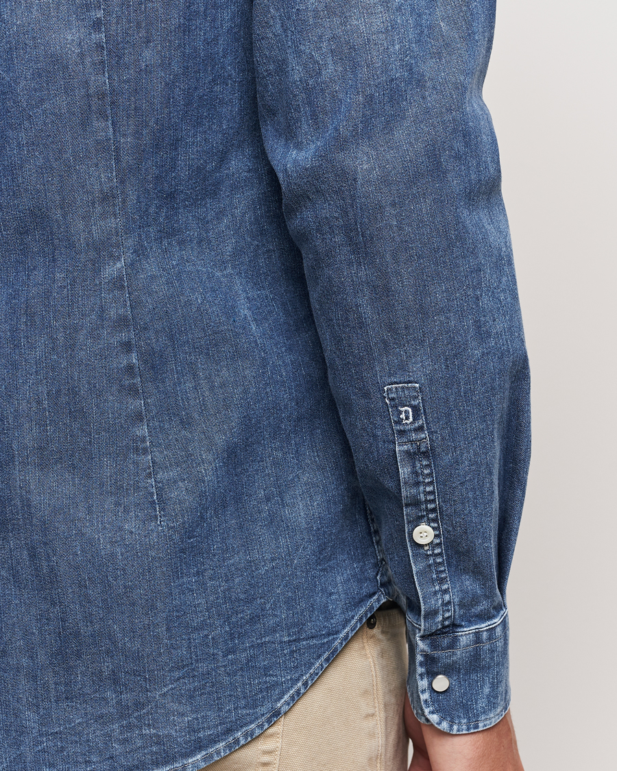 Homme | Chemises | Dondup | Slim Fit Denim Shirt Medium Blue
