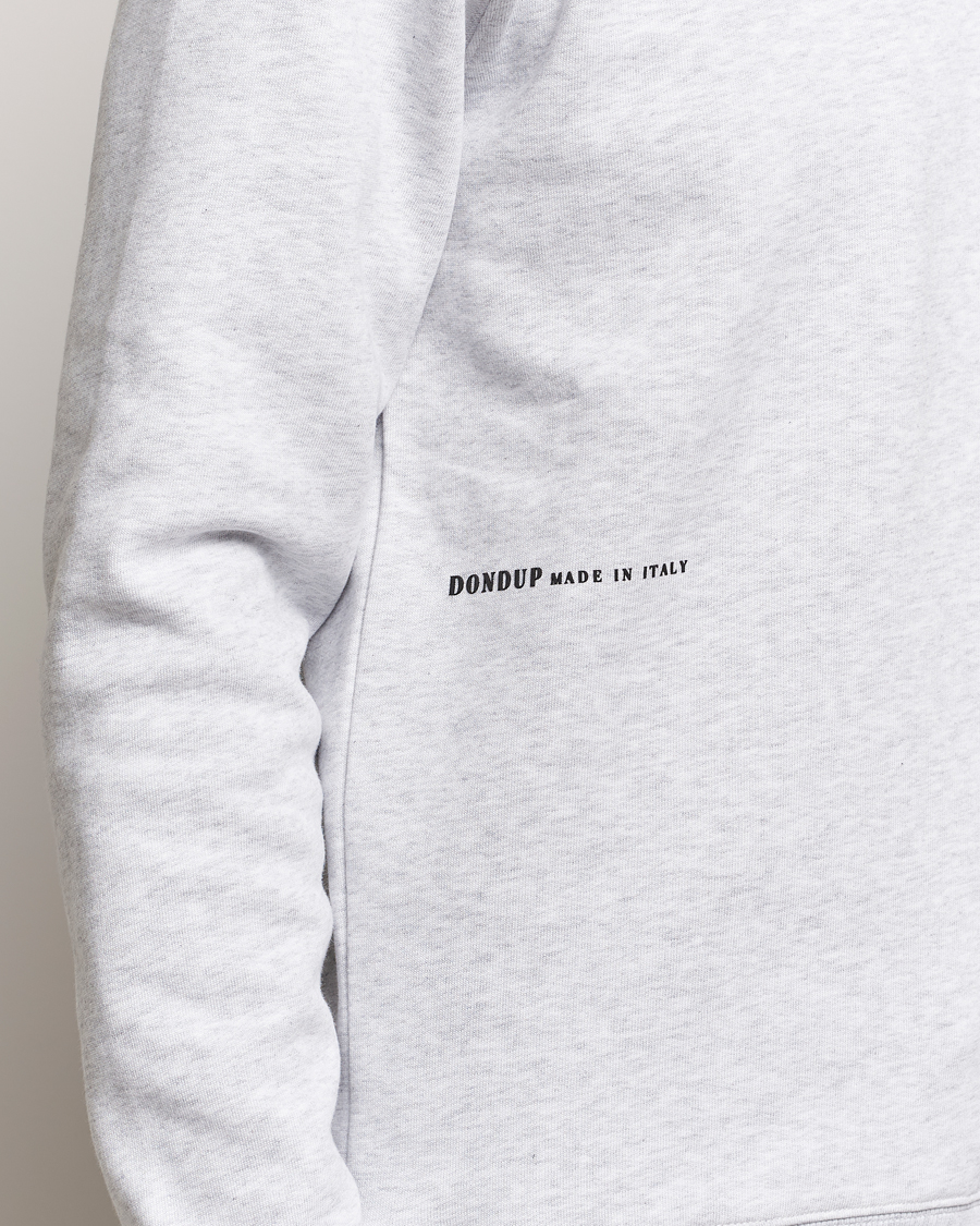 Homme | Pulls Et Tricots | Dondup | Logo Crew Neck Sweatshirt Grey Melange