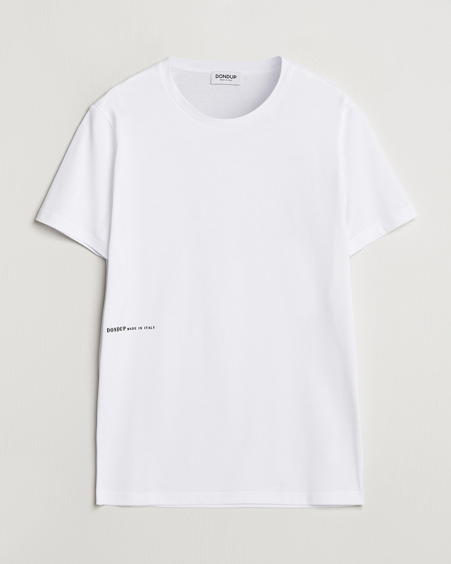 Homme | T-shirts | Dondup | Logo Crew Neck T-Shirt White