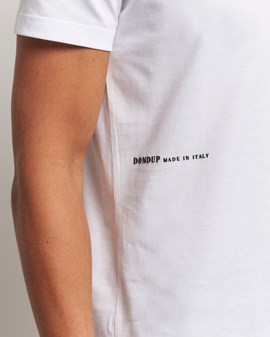 Homme | T-shirts | Dondup | Logo Crew Neck T-Shirt White
