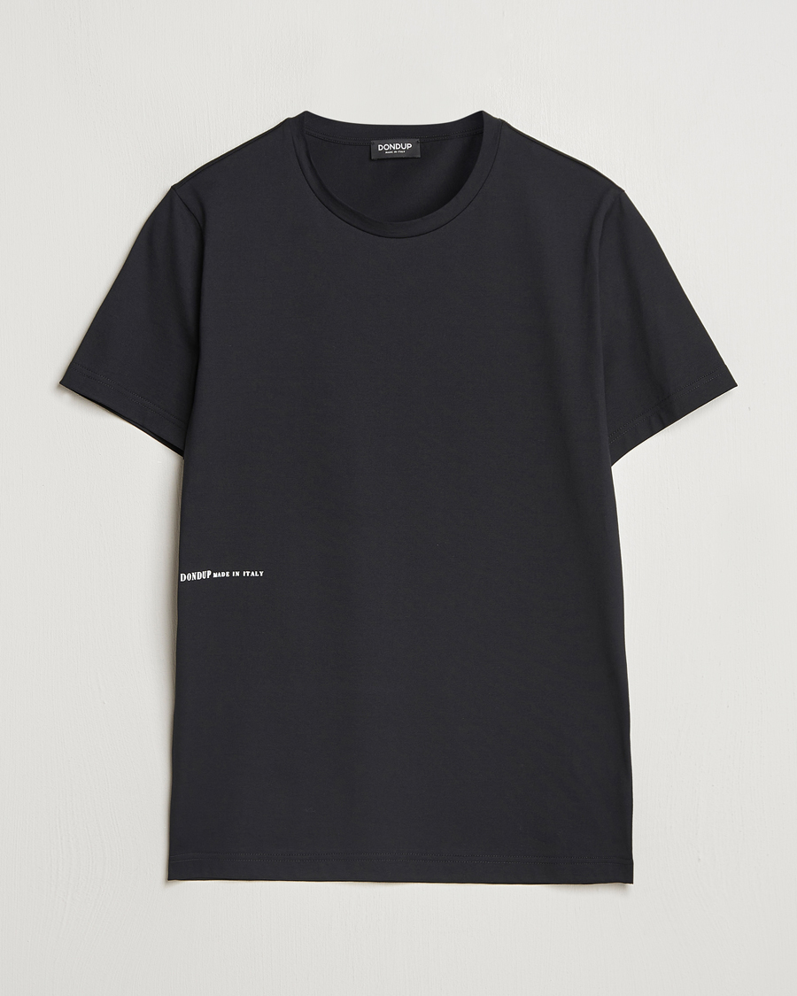 Homme | T-shirts | Dondup | Logo Crew Neck T-Shirt Black