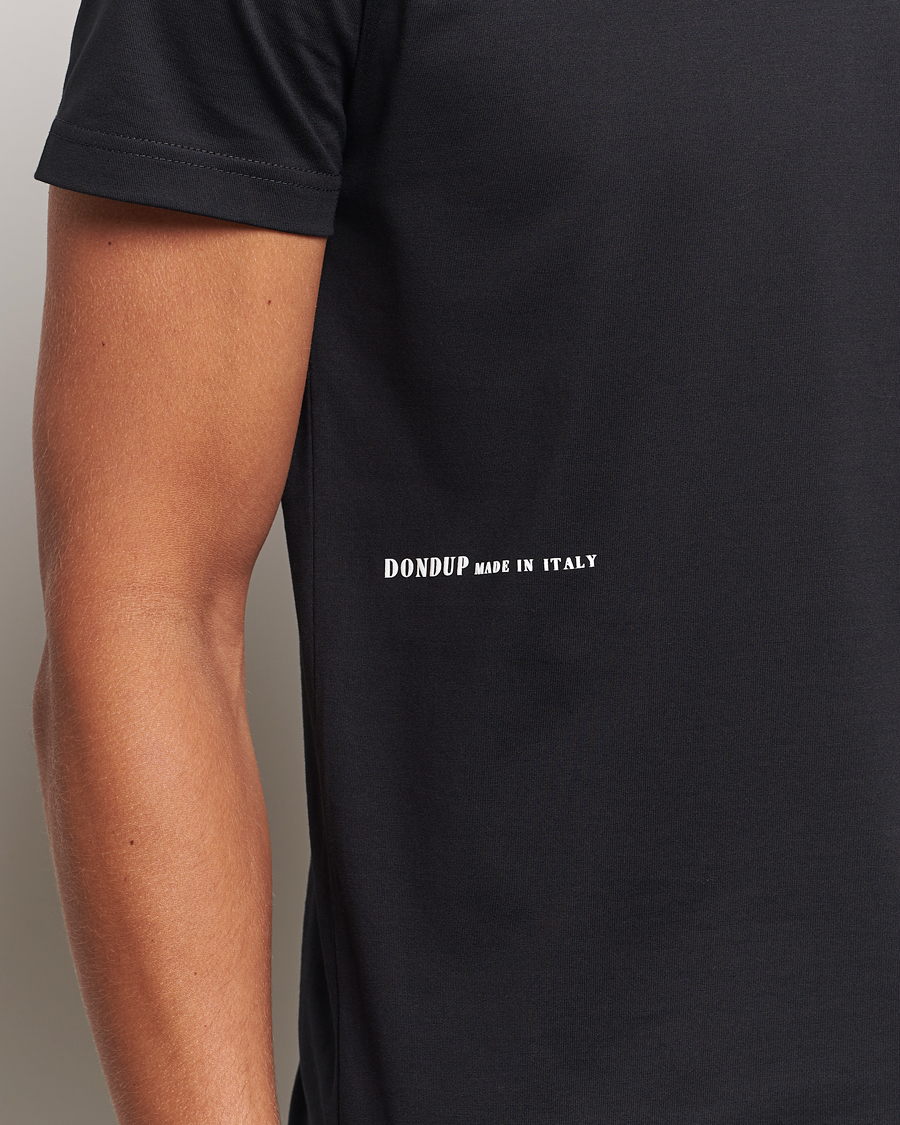 Homme | T-shirts | Dondup | Logo Crew Neck T-Shirt Black