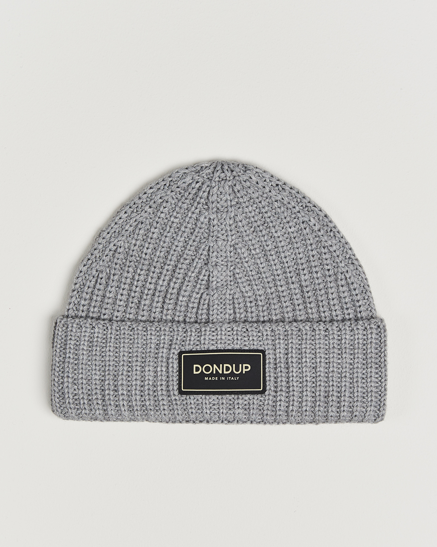 Homme | Dondup Ribbed Beanie Medium Grey | Dondup | Ribbed Beanie Medium Grey