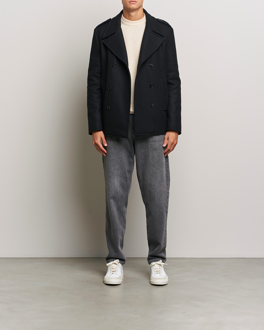 Homme | Manteaux Et Vestes | Dondup | Wool Peacoat Black