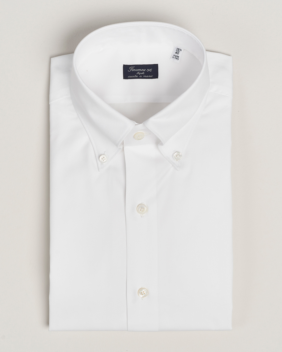 Homme | Chemises | Finamore Napoli | Milano Slim Oxford Button Down Shirt White
