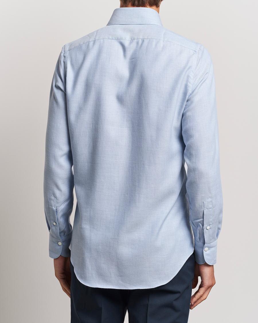 Homme | Chemises | Finamore Napoli | Milano Slim Cashmere BD Shirt Light Blue