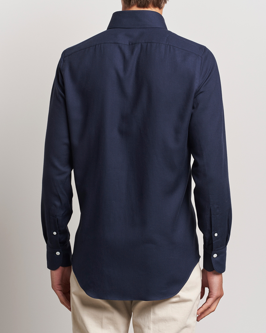 Homme | Chemises | Finamore Napoli | Milano Slim Cashmere BD Shirt Navy
