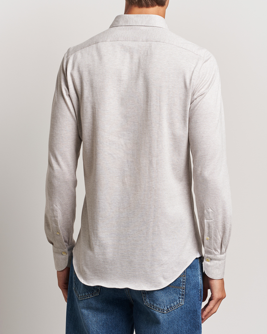Homme | Chemises | Finamore Napoli | Cotton/Cashmere Jersey Shirt Beige