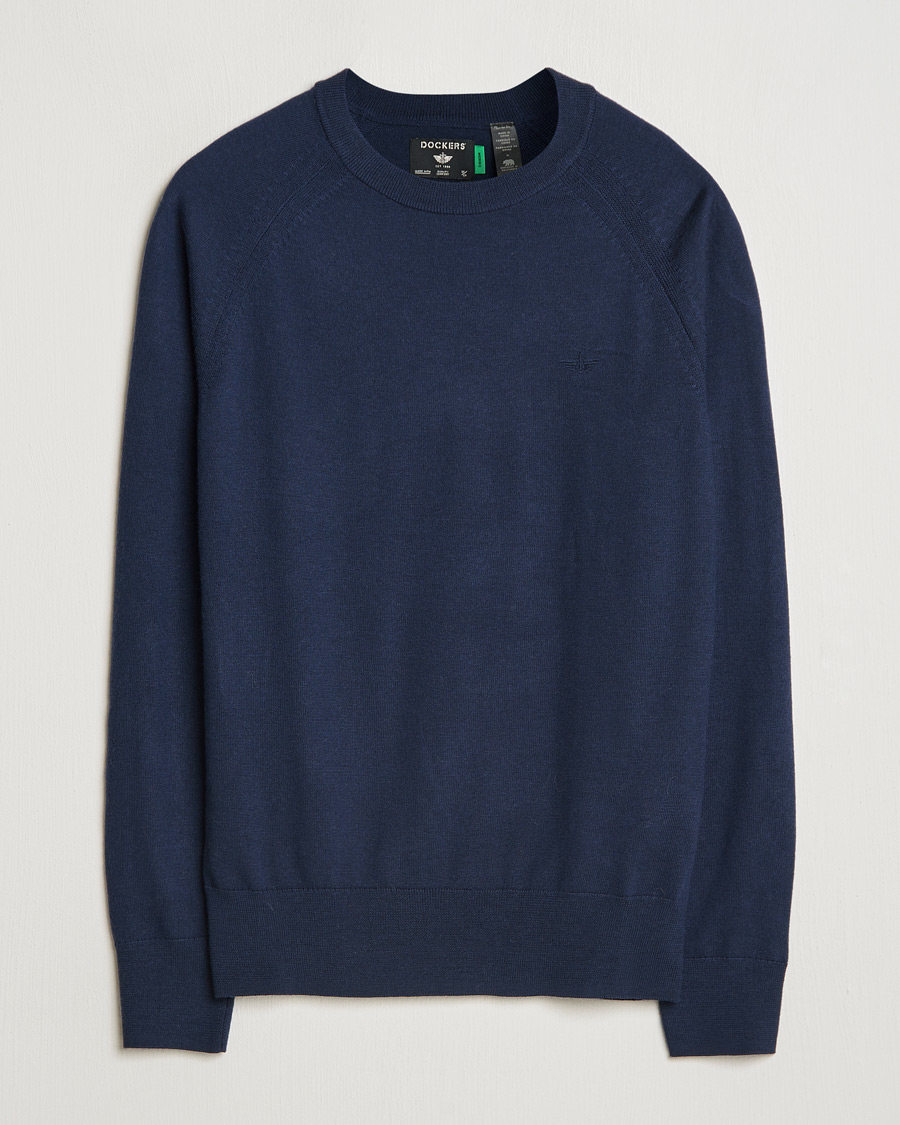 Homme | Pulls Et Tricots | Dockers | Washable Merino Crewneck Navy Blazer