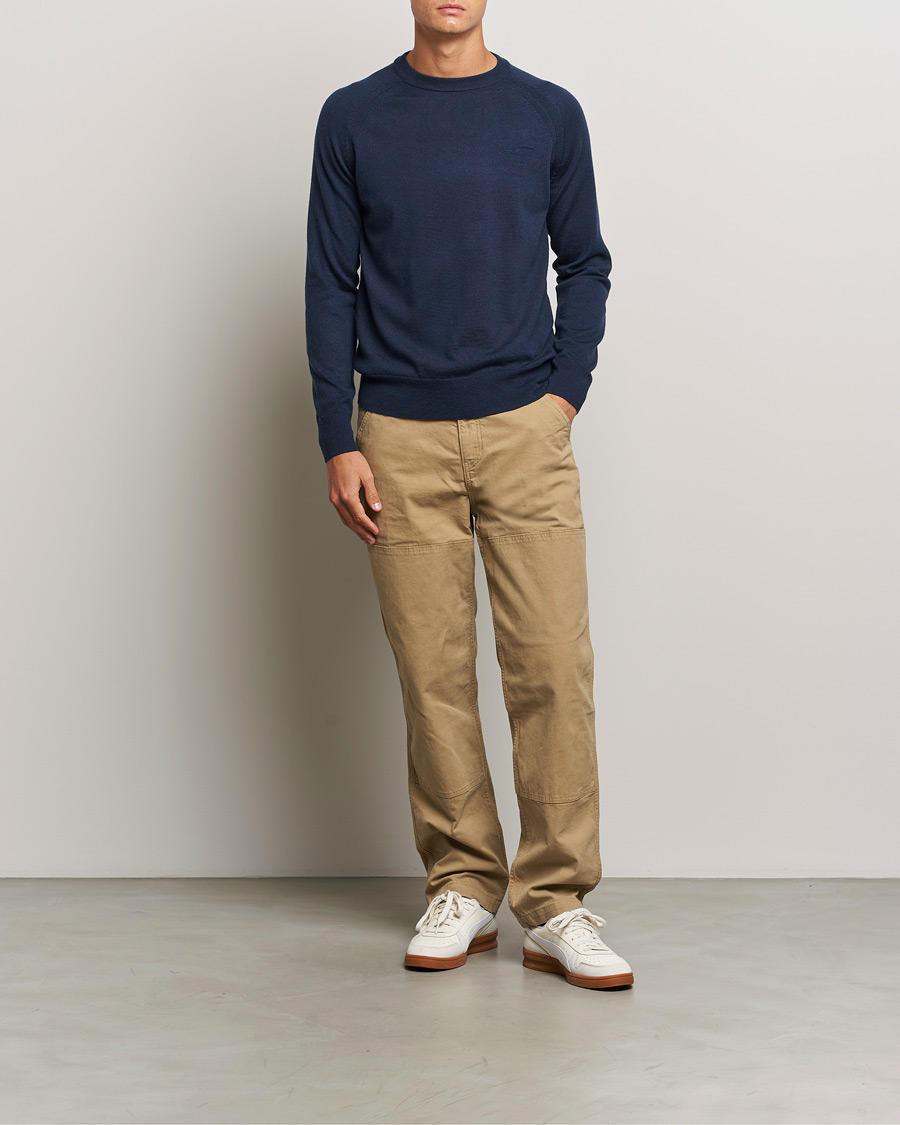 Homme | Pulls Et Tricots | Dockers | Washable Merino Crewneck Navy Blazer
