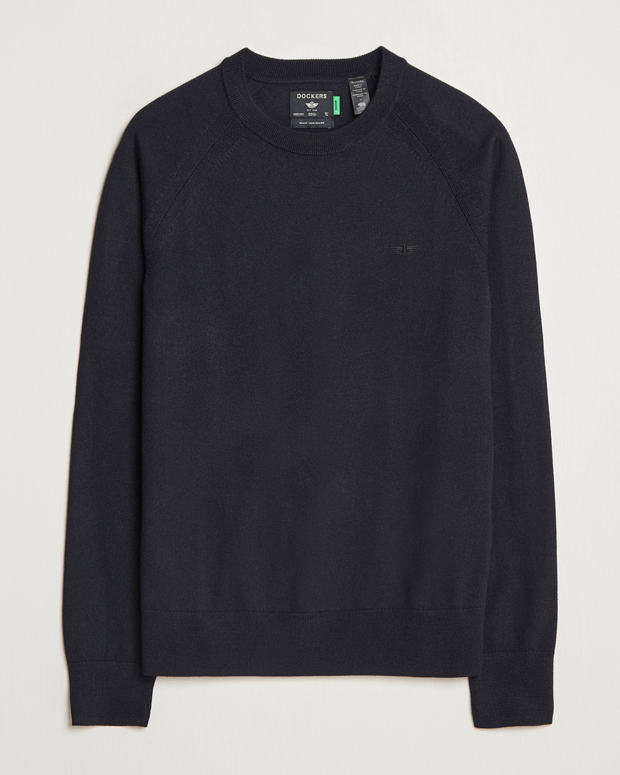 Homme | Pulls Et Tricots | Dockers | Washable Merino Crewneck Black