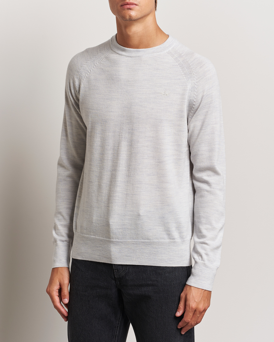 Homme | Pulls Et Tricots | Dockers | Washable Merino Crewneck Light Grey