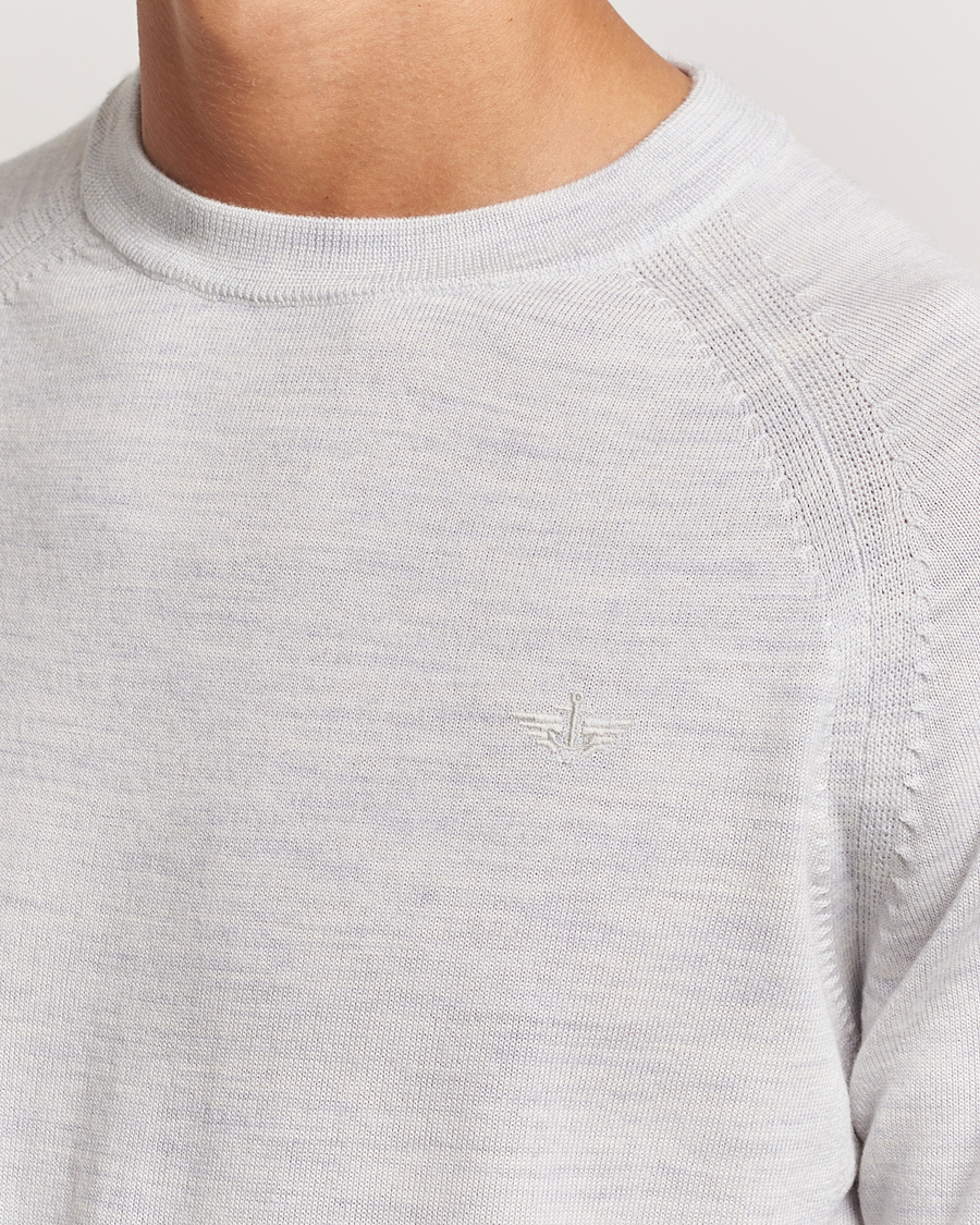 Homme | Pulls Et Tricots | Dockers | Washable Merino Crewneck Light Grey