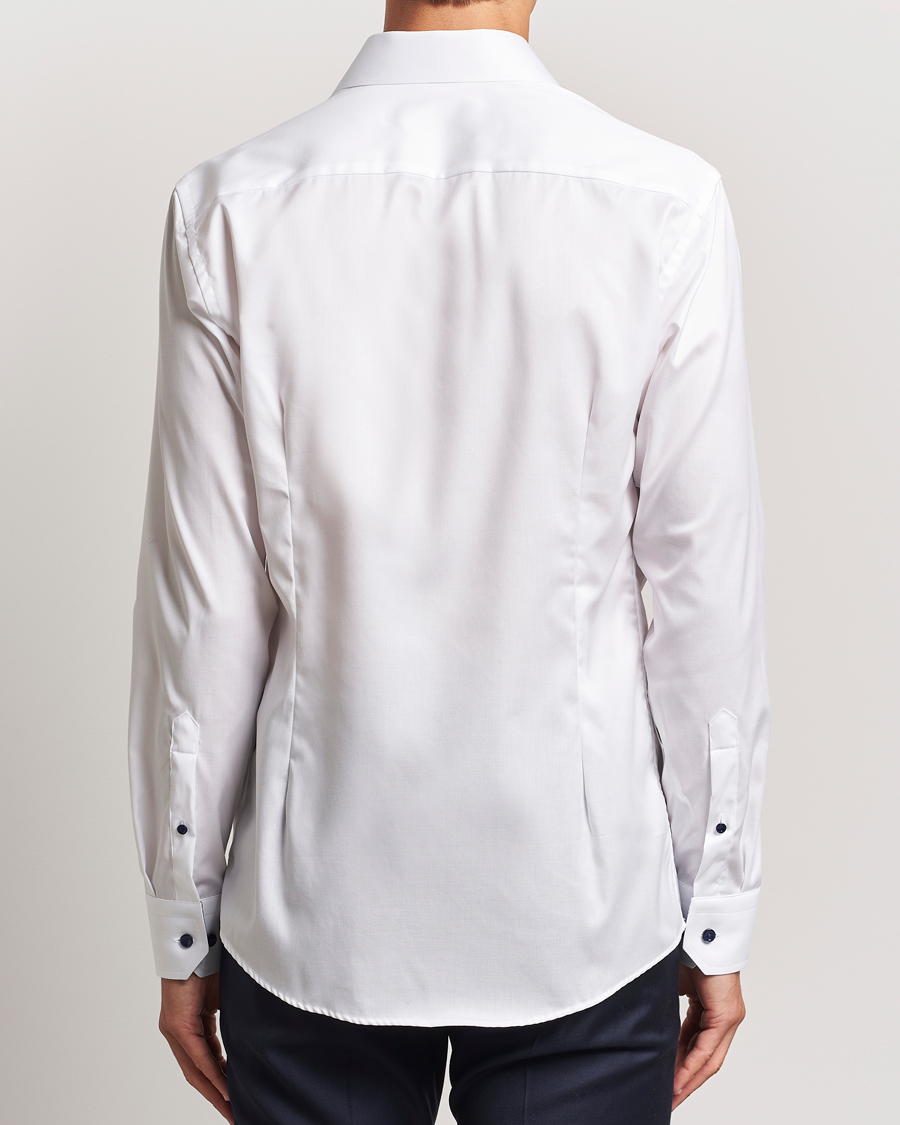 Homme | Chemises | Eton | Slim Fit Signature Twill Contrast Shirt White