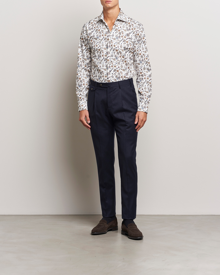Homme | Chemises | Eton | Slim Fit Signature Twill Printed Shirt Multi