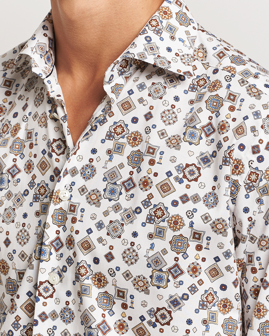 Homme | Chemises | Eton | Slim Fit Signature Twill Printed Shirt Multi