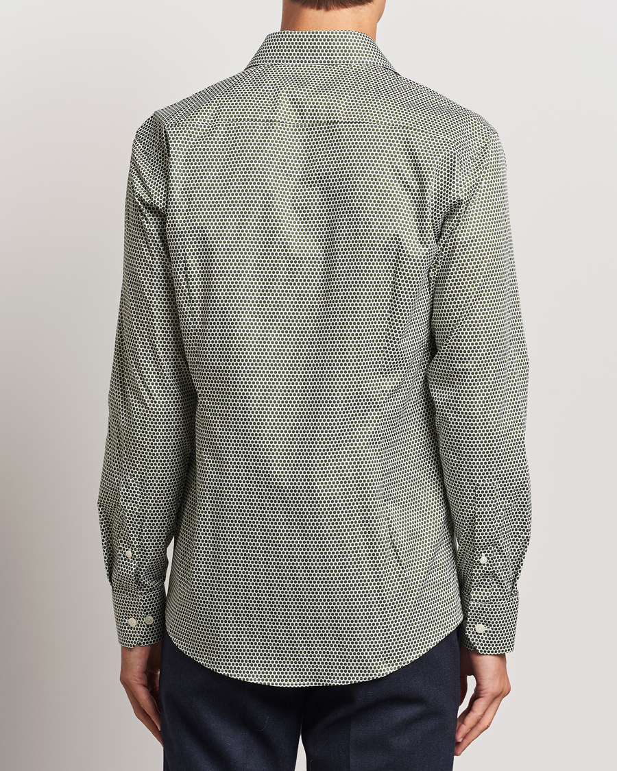 Homme | Chemises | Eton | Slim Fit Signature Twill Printed Shirt Green