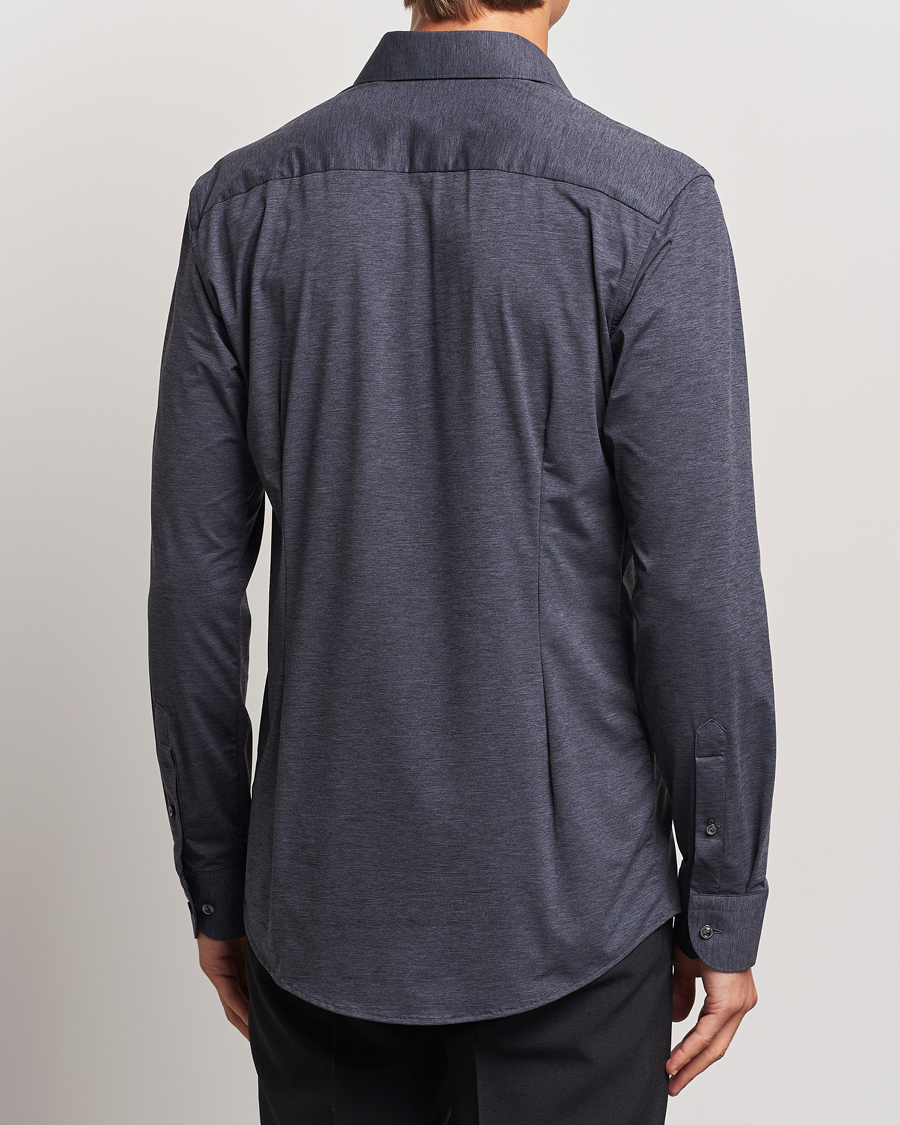 Homme | Chemises | Eton | Slim Fit Four Way Stretch Shirt Dark Grey