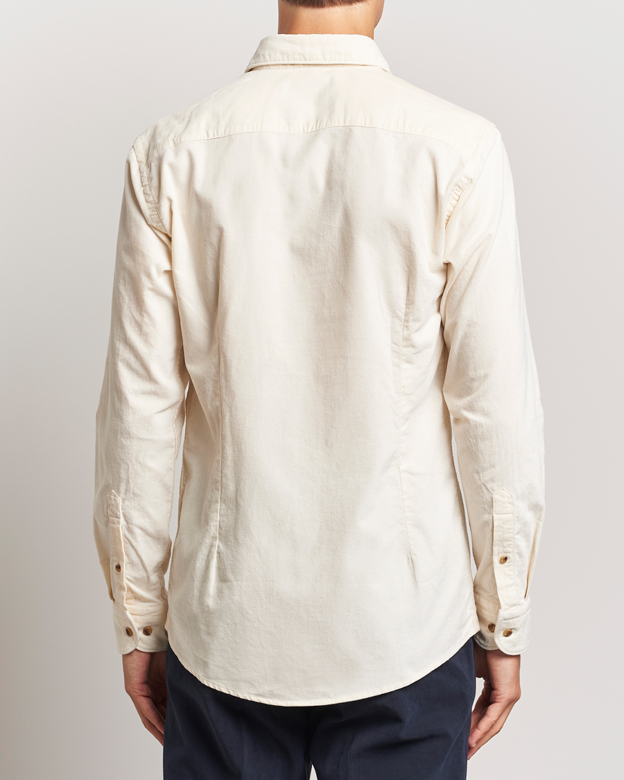Homme | Chemises | Eton | Slim Fit Fine Wale Corduroy Shirt Off White