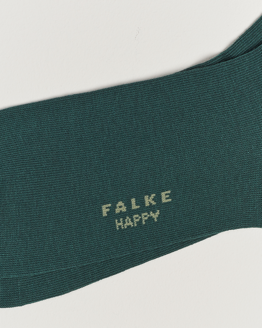 Homme | Sous-Vêtements Et Chaussettes | Falke | Happy 2-Pack Cotton Socks Hunter Green