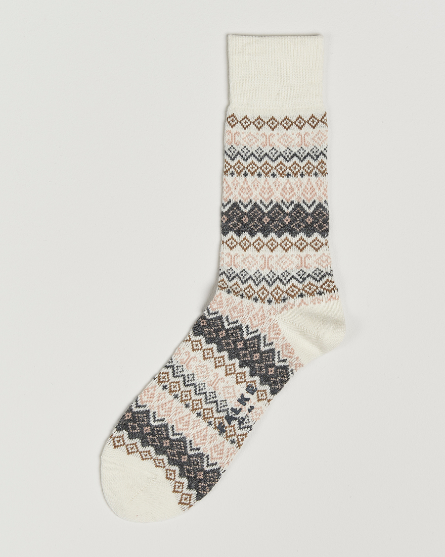 Homme | Sous-Vêtements Et Chaussettes | Falke | Aspen Fairisle Socks Off White