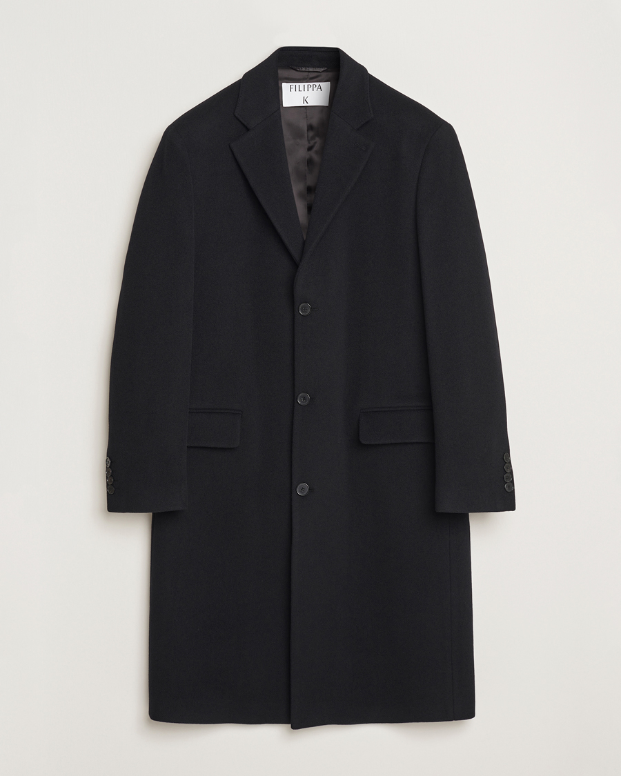 Homme | Manteaux Et Vestes | Filippa K | Relaxed Wool Coat Black