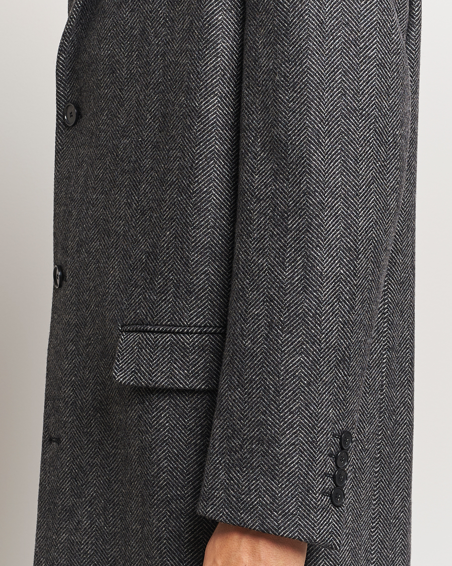 Homme | Manteaux Et Vestes | Filippa K | Relaxed Wool Coat Grey Herringbone