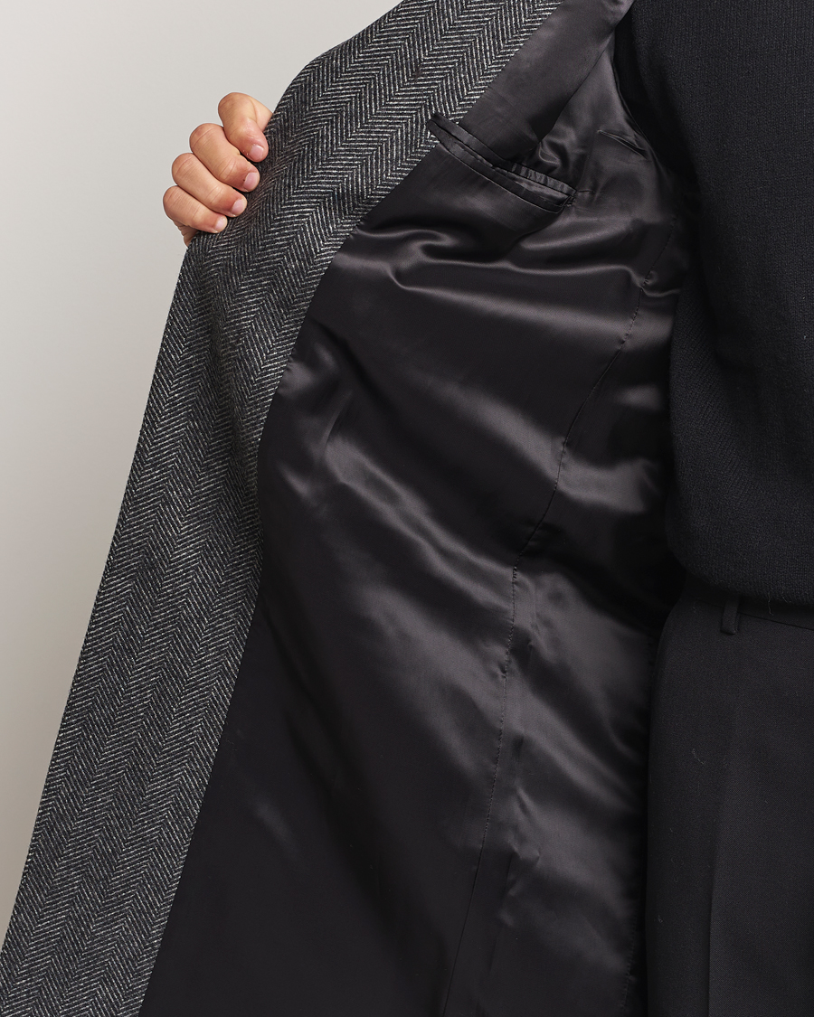 Homme | Manteaux Et Vestes | Filippa K | Relaxed Wool Coat Grey Herringbone