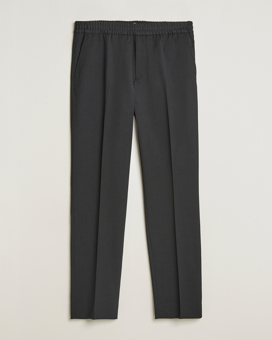 Homme | Pantalons | Filippa K | Relaxed Terry Wool Trousers Anthracite