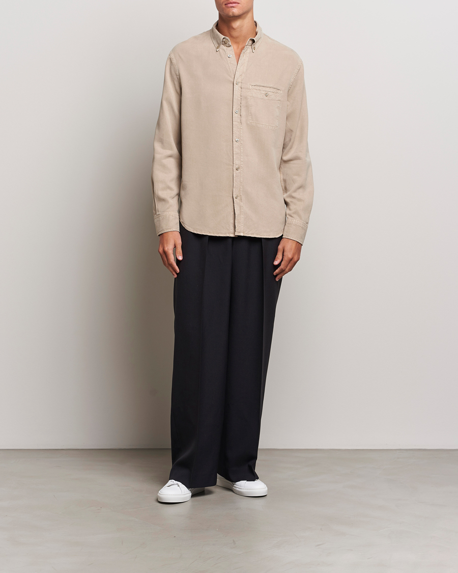 Homme | Chemises | Filippa K | Zachary Lyocell Shirt Faded Khaki