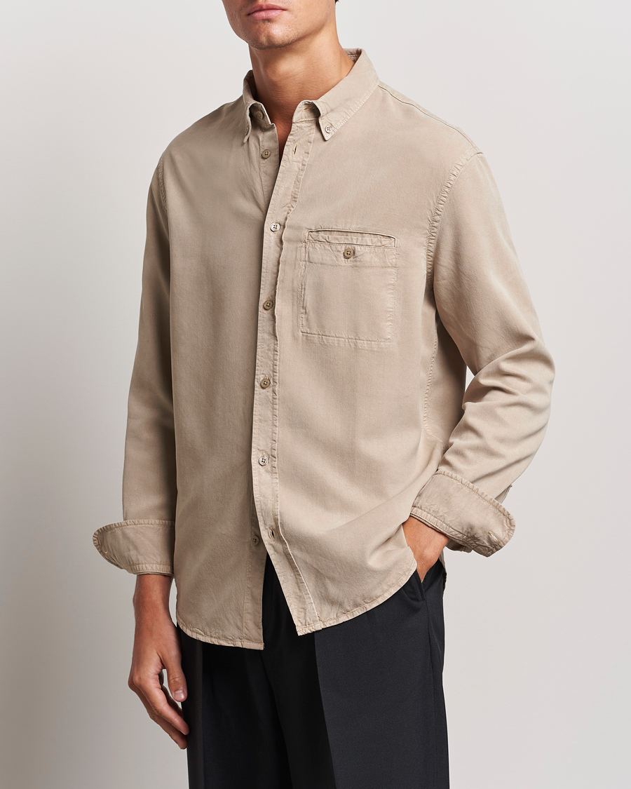 Homme | Chemises | Filippa K | Zachary Lyocell Shirt Faded Khaki