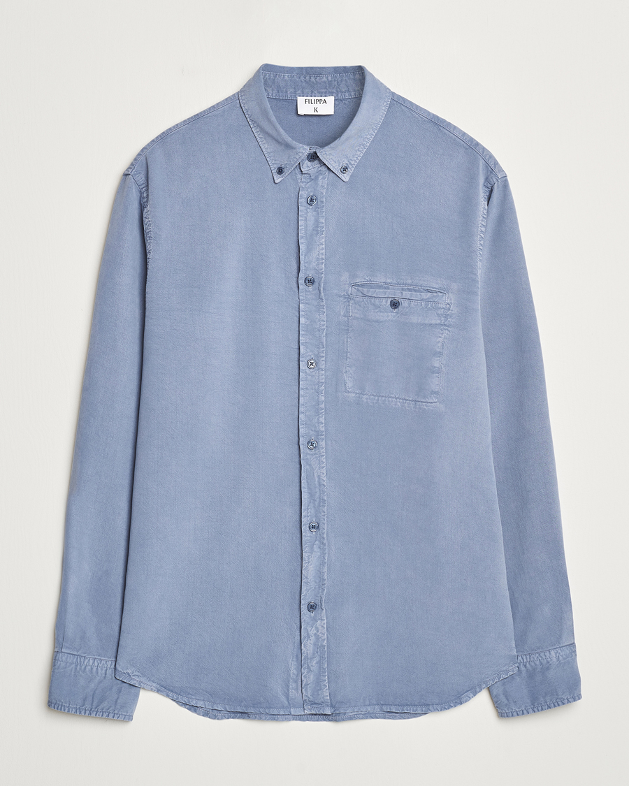 Homme | Chemises | Filippa K | Zachary Lyocell Shirt Grey Blue