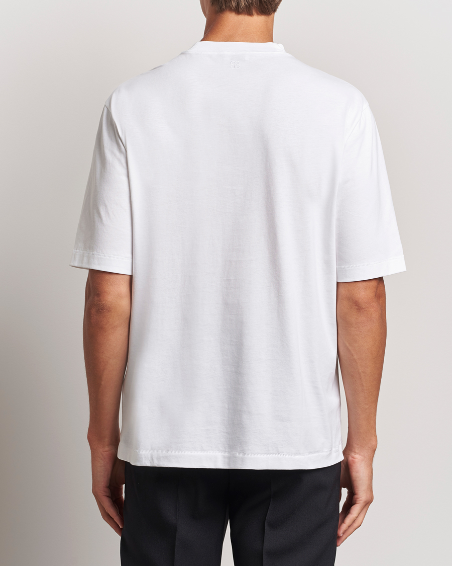 Homme | T-shirts | Filippa K | Mock Neck T-Shirt White