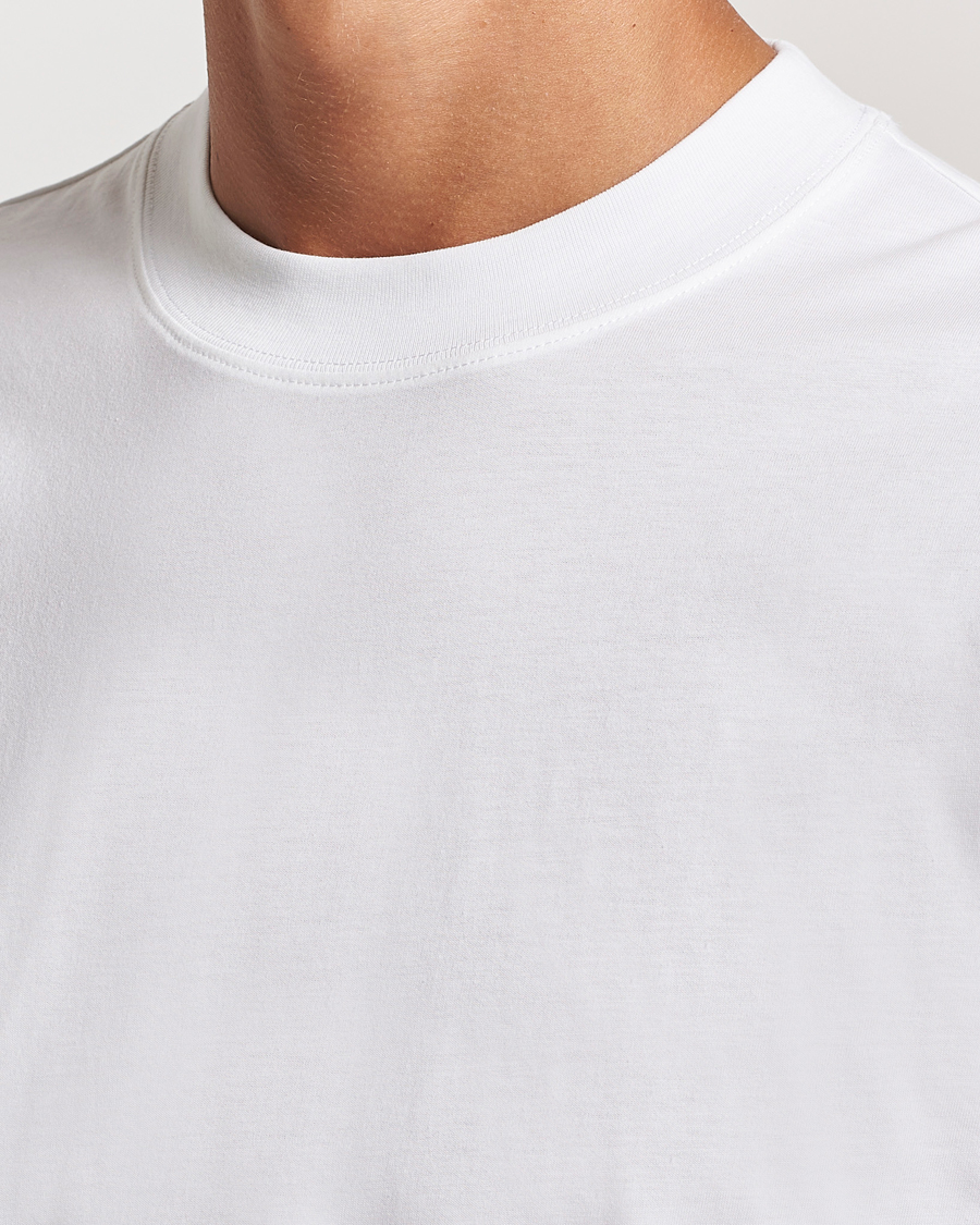 Homme | T-shirts | Filippa K | Mock Neck T-Shirt White