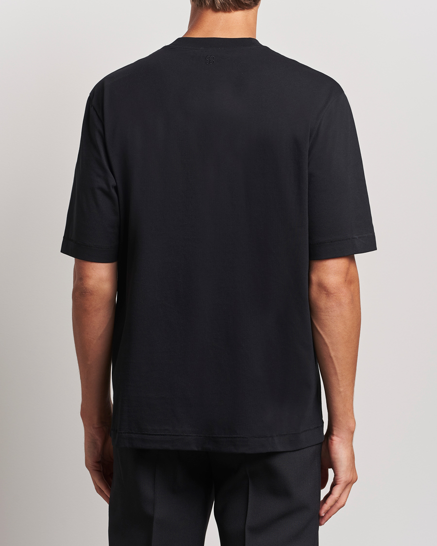 Homme | T-shirts | Filippa K | Mock Neck T-Shirt Black