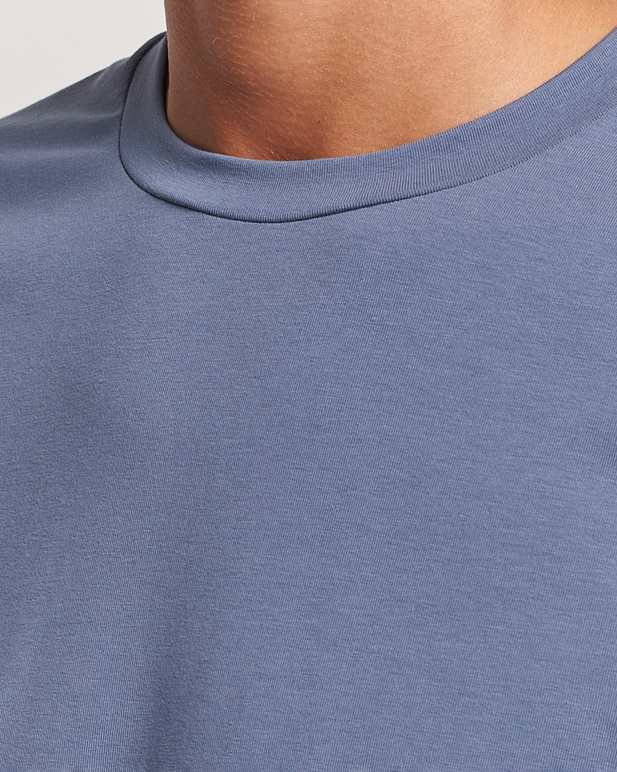 Homme | T-shirts | Filippa K | Soft Lycra T-Shirt Grey Blue