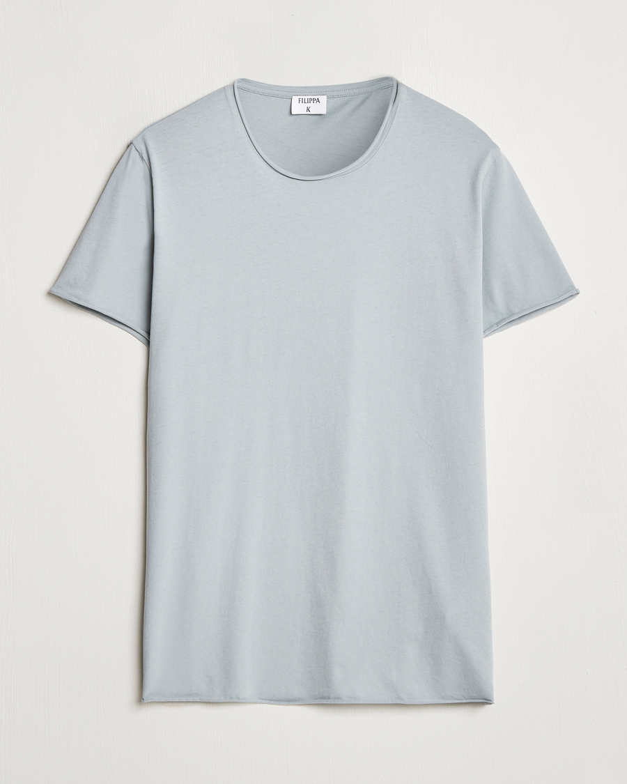 Homme | T-shirts | Filippa K | Roll Neck Crew Neck T-Shirt Thunderstorm