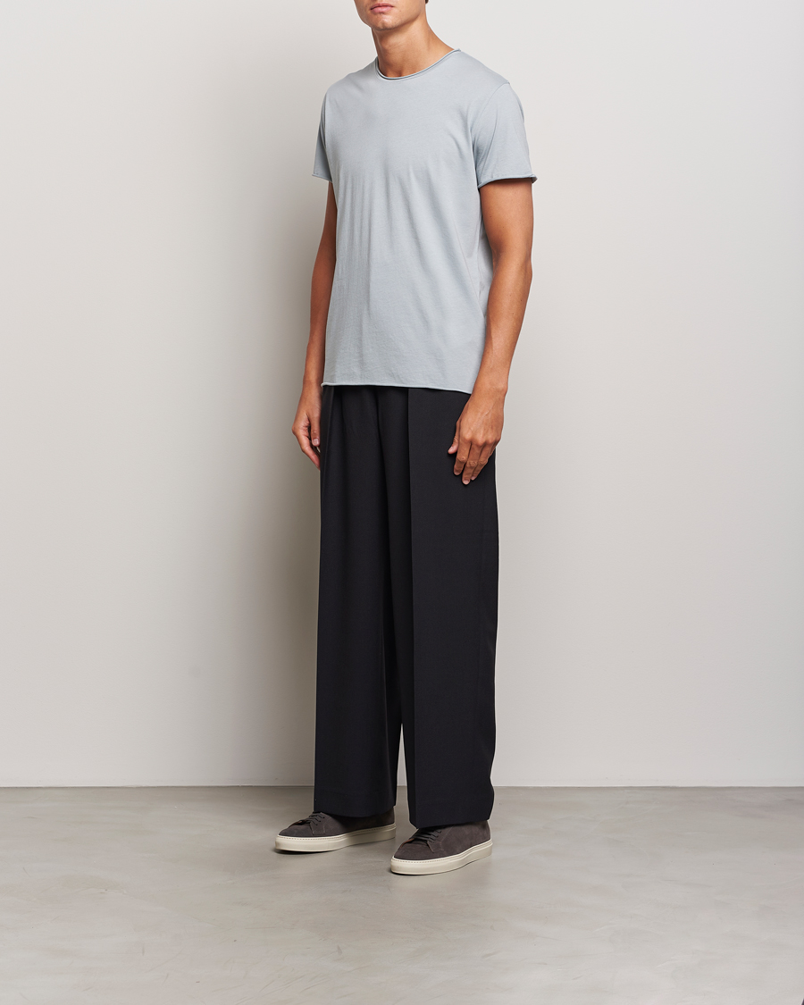 Homme | T-shirts | Filippa K | Roll Neck Crew Neck T-Shirt Thunderstorm