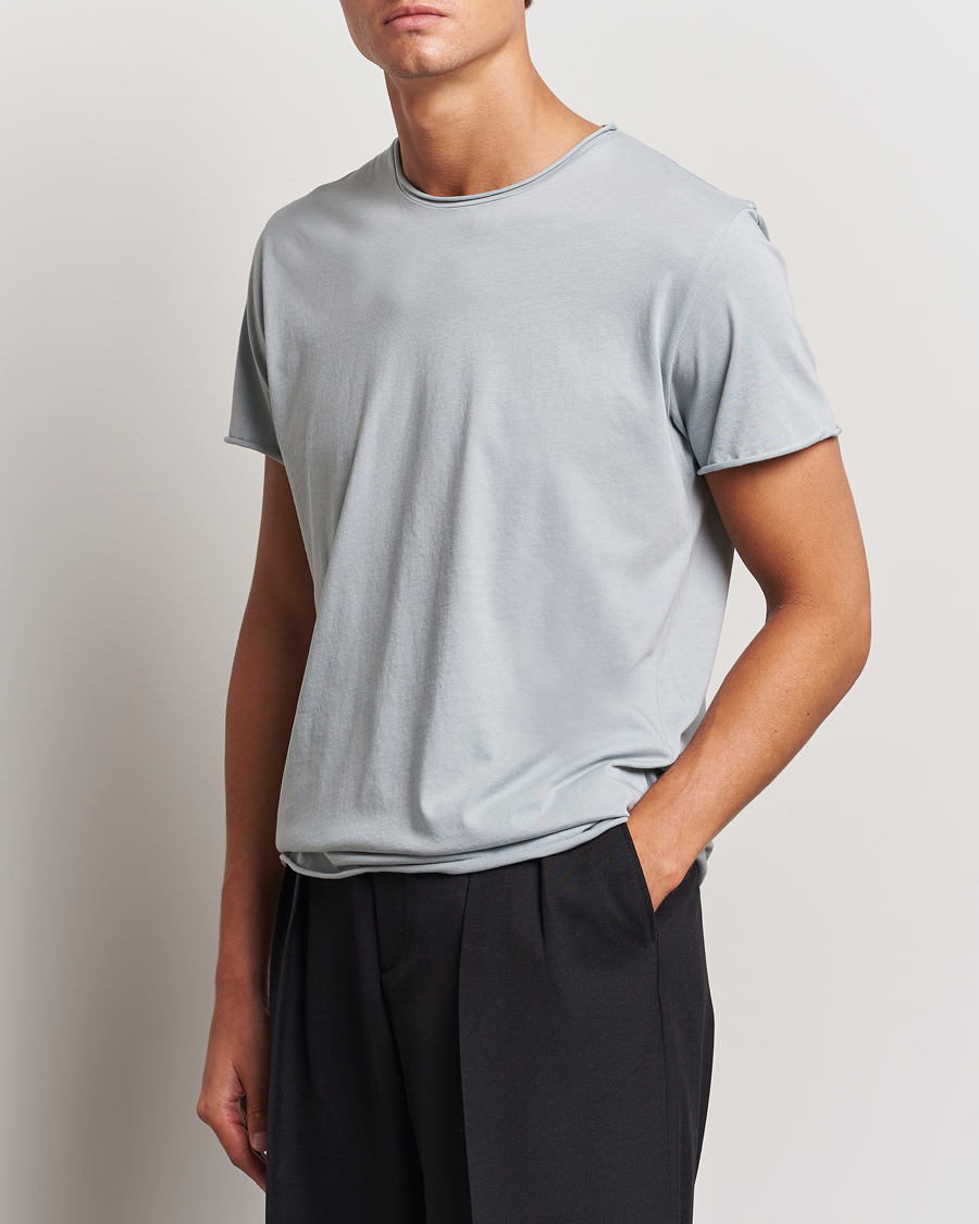 Homme | T-shirts | Filippa K | Roll Neck Crew Neck T-Shirt Thunderstorm