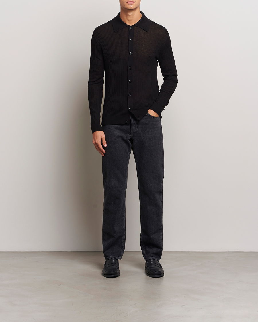 Homme | Pulls Et Tricots | Filippa K | Light Knitted Cardigan Black